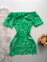 Vestido Ciganinha - Verde Folhas
