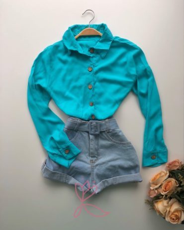 jeitodemulher_shop camisa viscolinho botoes amadeirado azul claro