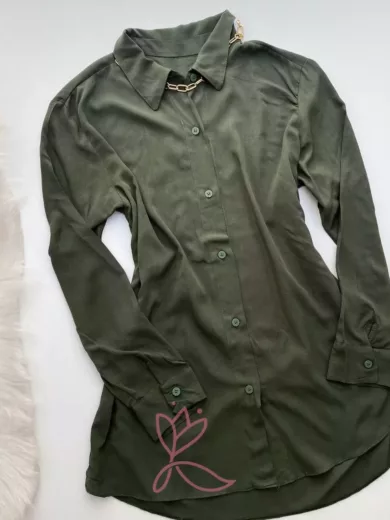 Vestido Chamise - Francis - Verde Militar - Jeito de Mulher