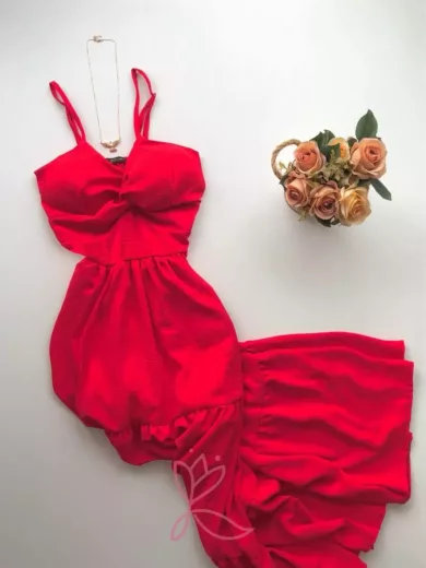 Vestido Longo - Eloá - Vermelho